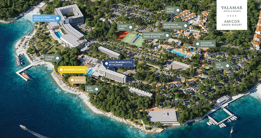 Valamar Amicor Green Resort Island Of Hvar Croatia